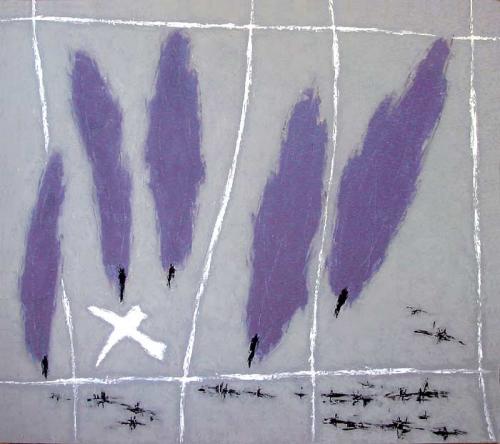 картина "Посвящение ненаписанным стихам", 2007, холст, масло, 100 х 110 см.